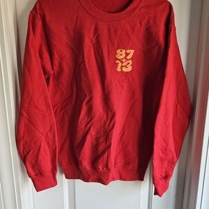 I'm Just Here To See Taylor Red Crewneck Sweater- Taylor Swift